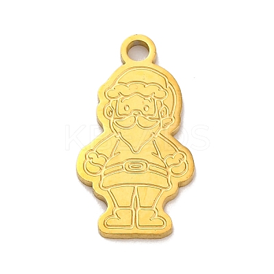 Christmas Theme 201 Stainless Steel Pendants STAS-Q015-13G-01-1