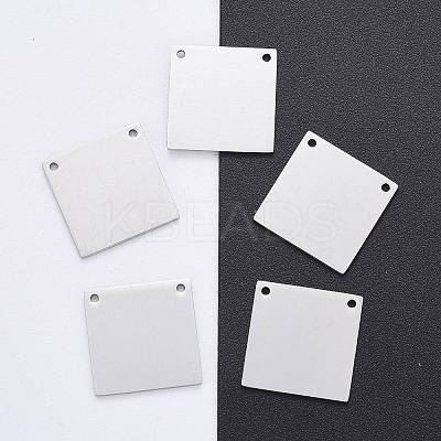Anti-Tarnish 304 Stainless Steel Stamping Blank Tag Pendants STAS-I311-16B-P-1