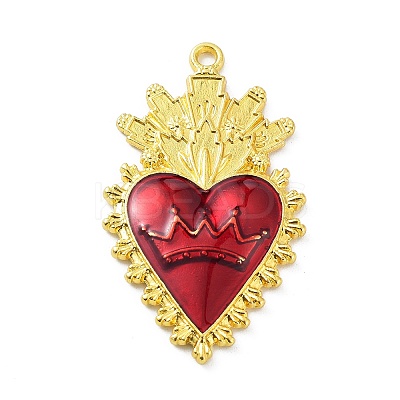 Alloy Enamel Pendants ENAM-P252-01G-1