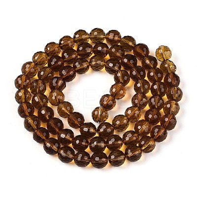 Transparent Glass Bead Strands GLAA-R095-8mm-32-1