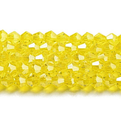 Transparent Electroplate Glass Beads Strands LS-EGLA-A039-T4mm-A21-1