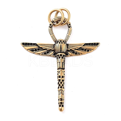 Ion Plating(IP) Tibetan Style 304 Stainless Steel Pendants STAS-R225-13AG-1