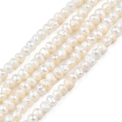 Natural Cultured Freshwater Pearl Beads Strands X-PEAR-N013-02B-1