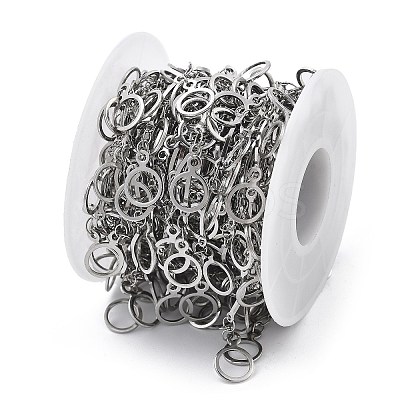 304 Stainless Steel Link Chains CHS-U002-05P-07-1
