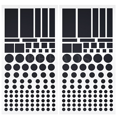 1 Sheet PET LED Covers Blackout Stickers and 1 Sheet LED Covers Semi Shading Blackout Stickers STIC-CN0001-04-1