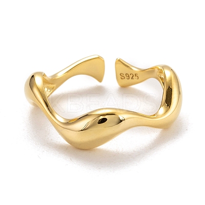 925 Sterling Silver Cuff Rings RJEW-H132-13G-1