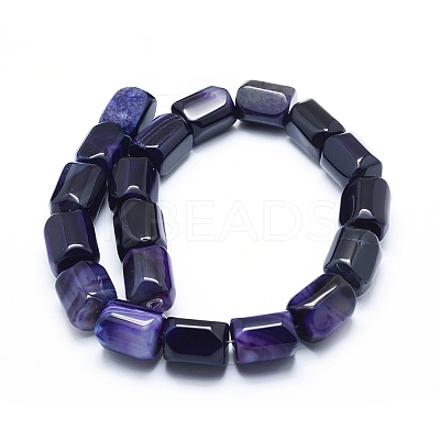 Natural Agate Beads Strands G-L551D-13-1