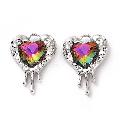 Rack Plating Alloy Glass Pendants FIND-I037-21P-02-1