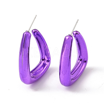 Triangle Acrylic Stud Earrings EJEW-P251-06-1