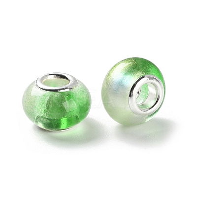 Two Tone Resin European Beads RESI-M001-02E-1