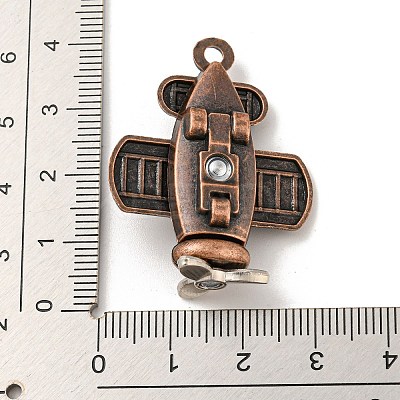 Tibetan Style Alloy Pendants PALLOY-A007-07R-1