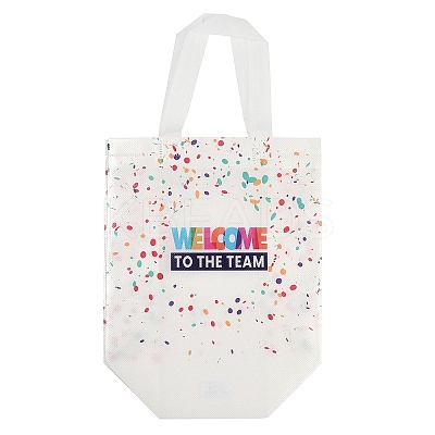 Printed Non-Woven Reusable Folding Wine Bottle Gift Bags with Handle LS-ABAG-C012-04A-1