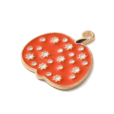 Thanksgiving Day Golden Tone Alloy Enamel Pendants ENAM-M002-02Q-G-1