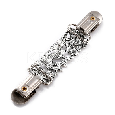 Vintage Alloy with Rhinestone Cardigan Clips JEWB-B002-08AS-1