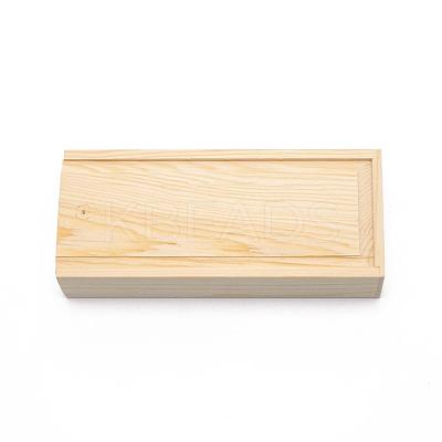 8Pcs Wood Box Storage Natural Mixed Gemstone Beads G-WH0010-04-1