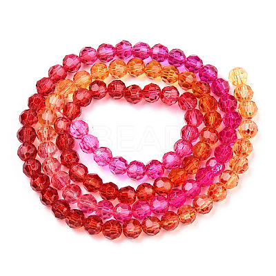 Transparent Glass Beads Strands GLAA-E036-07K-1