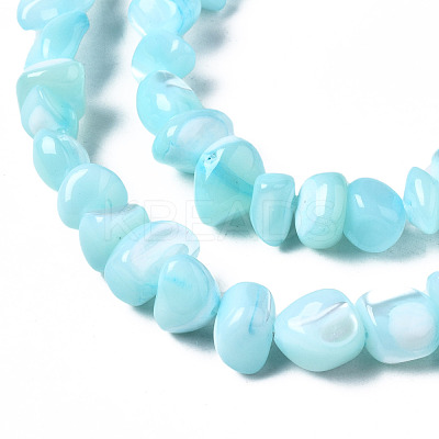 Natural Trochid Shell/Trochus Shell Bead Strands SSHEL-N034-78-C03-1