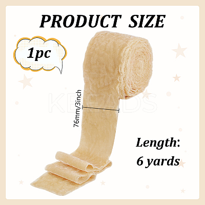 Frayed Polyester Ribbon OCOR-WH0100-87F-08-1