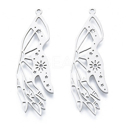 Non-Tarnish 201 Stainless Steel Pendants STAS-N090-LA939-1-1