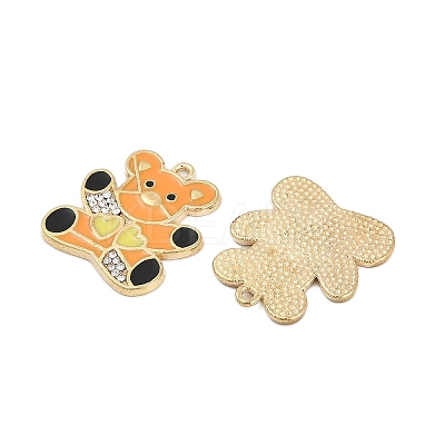Alloy Enamel Pendants FIND-K020-28G-1