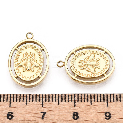 304 Stainless Steel Pendants STAS-T064-13G-1