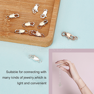 18Pcs 3 Colors Brass Lobster Claw Clasps KK-PH0002-99-1