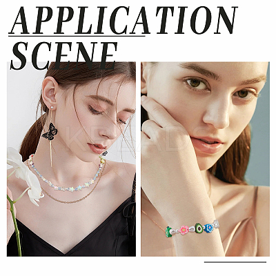 DIY Candy Color Bracelet Necklace Making Kit DIY-PH0009-40-1