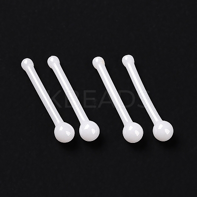 Hypoallergenic Bioceramics Zirconia Ceramic Round Ball Nose Bone Rings AJEW-Z014-04D-1