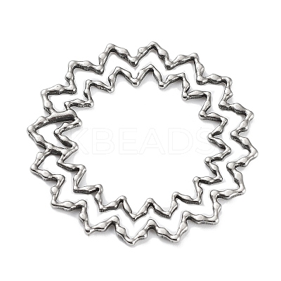 Non-Tarnish 304 Stainless Steel Hollow Pendants STAS-Q313-02P-1
