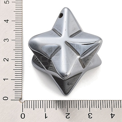 Electroplated Terahertz Stone Pendants G-P545-C01-P-1