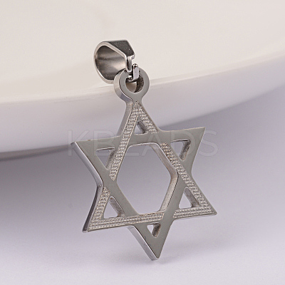 Tarnish Resistant 304 Stainless Steel Pendants STAS-M245-24P-1