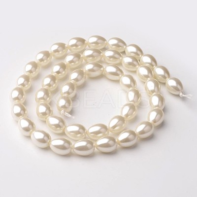 Eco-Friendly Glass Pearl teardrop X-HY-O001-C-01-1
