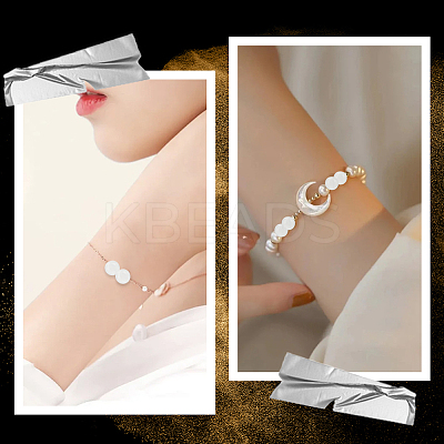 120Pcs Round Natural White Jade Beads G-PA0001-07A-1