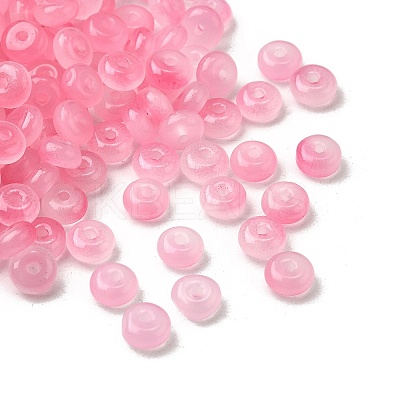 Baking Paint Imitation Jade Glass Beads DGLA-C005-A01-3x6mm-03-1