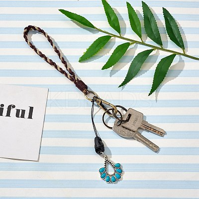 Boho Macrame Wristlet Keychain Keying KEYC-SW00004-05-1