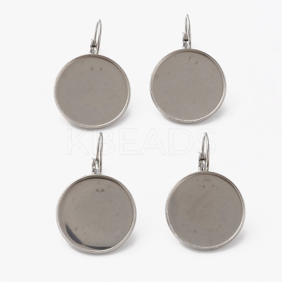 Tarnish Resistant 304 Stainless Steel Leverback Earring Findings STAS-L253-005A-P-1