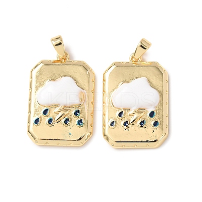 Brass Pendants KK-D223-04G-1