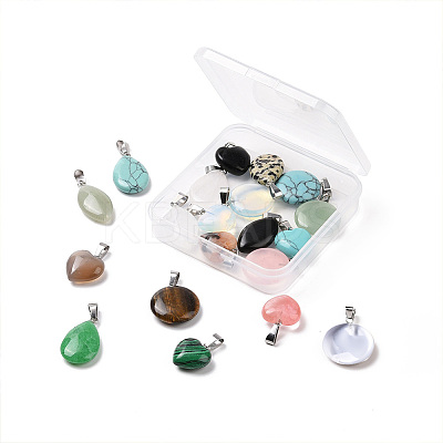 Natural/Synthetic Gemstone Pendants G-PH0034-22P-1
