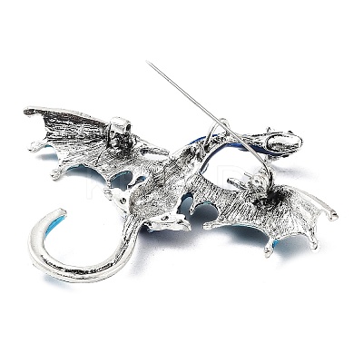 Dragon Alloy Rhinestone Brooches LS-JEWB-K018-14AS-03-1
