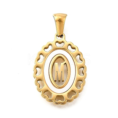 Golden 304 Stainless Steel Pendants STAS-K300-02G-M-1