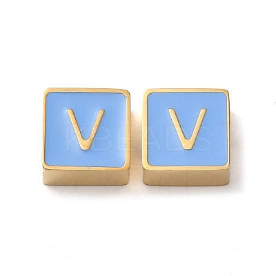 304 Stainless Steel Enamel Beads STAS-L022-293G-V-1