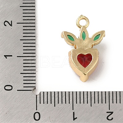 Brass Micro Pave Colorful Cubic Zirconia Pendants KK-R162-012G-1
