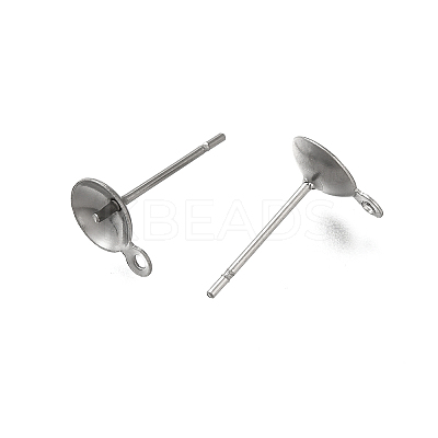 Anti-Tarnish 304 Stainless Steel Stud Earring Findings STAS-P370-02D-P-1