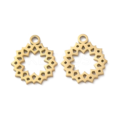 Ion Plating(IP) 304 Stainless Steel Charms STAS-Q303-06G-1
