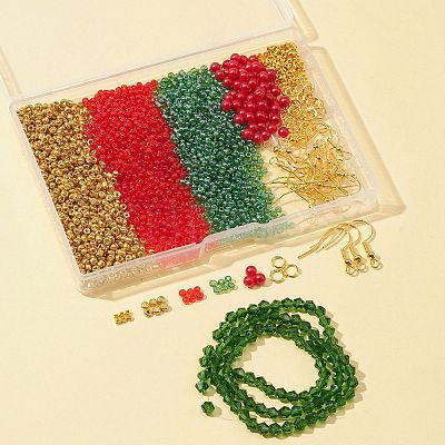 DIY Christmas Earring Bracelet Making Kit DIY-FS0004-49-1