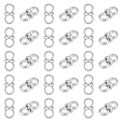 30Pcs 304 Stainless Steel Connector Charms STAS-UN0063-90-1