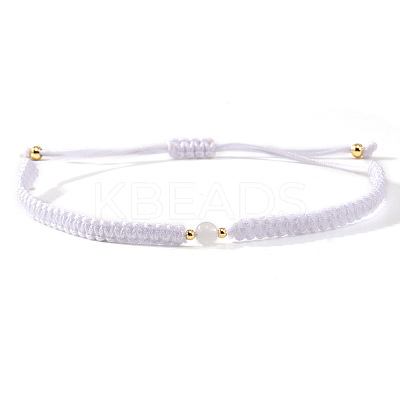 Adjustable Fibre Cord Braided Bracelets BJ0894-3-1