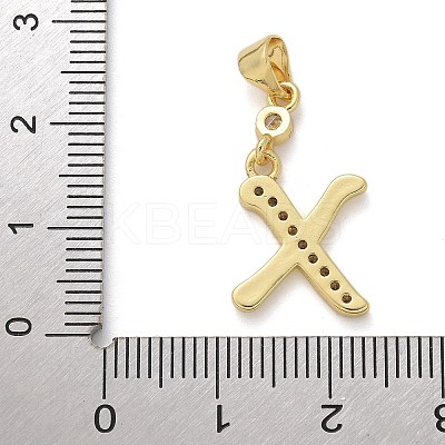 Brass Micro Pave Cubic Zirconia Pendants KK-M319-02G-X-1