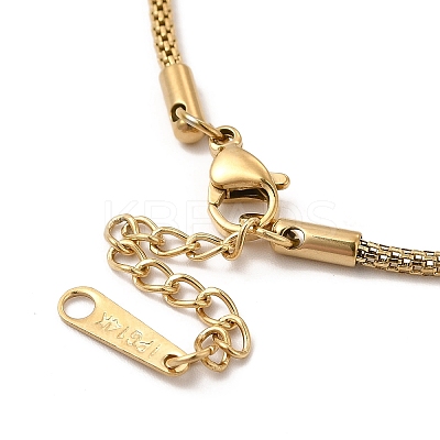 Ion Plating(IP) 304 Stainless Steel Satellite Chain Bracelet for Women BJEW-G667-11G-1