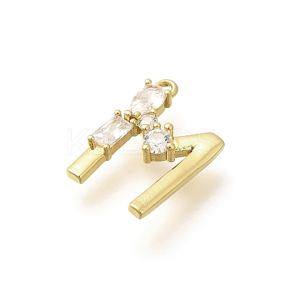 Brass Micro Pave Cubic Zirconia Pendants LS-KK-M310-01G-13-1